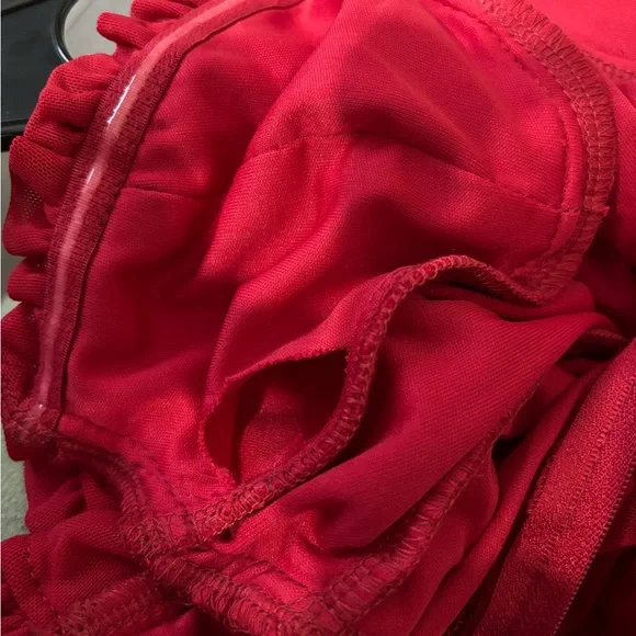 RED WINDSOR DRESS XS and BROWN ZARA RUFFLE DRESS XS - Picture 3 of 9